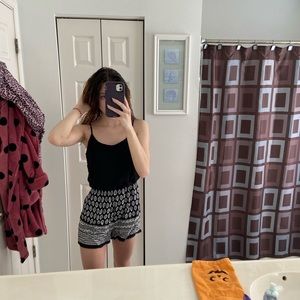 Black and White Romper